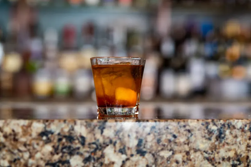 An old fashioned at the bar