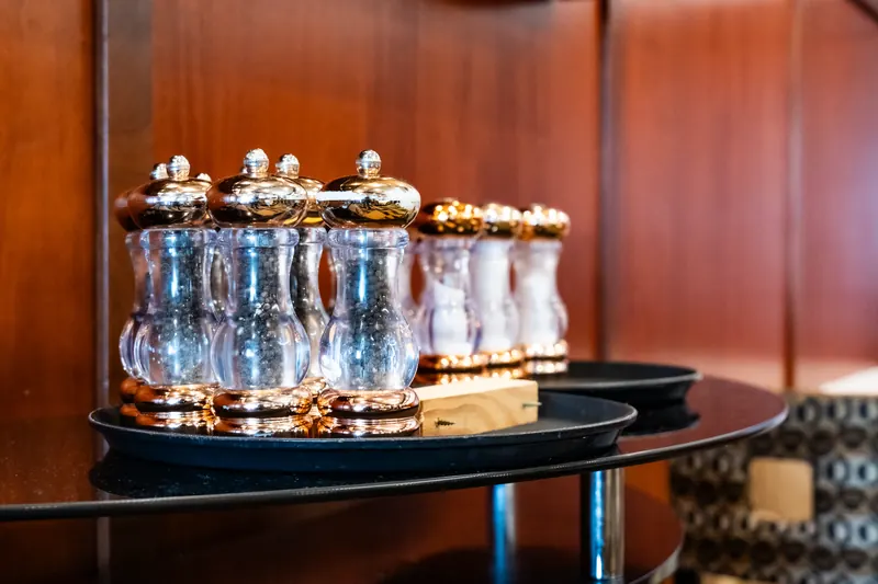 Pepper mills at the private dining room
