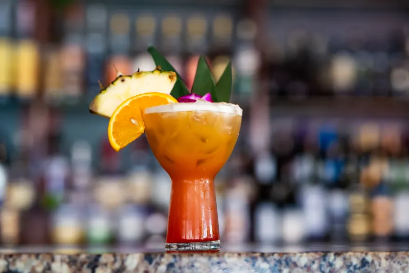 A Tropical Paradise cocktail